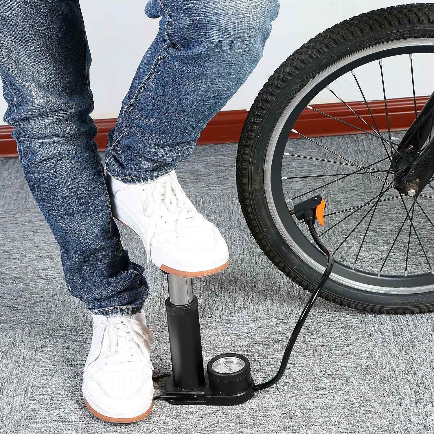 Mini Bike Foot Pump Portable Bicycle Tire Inflator DailySale
