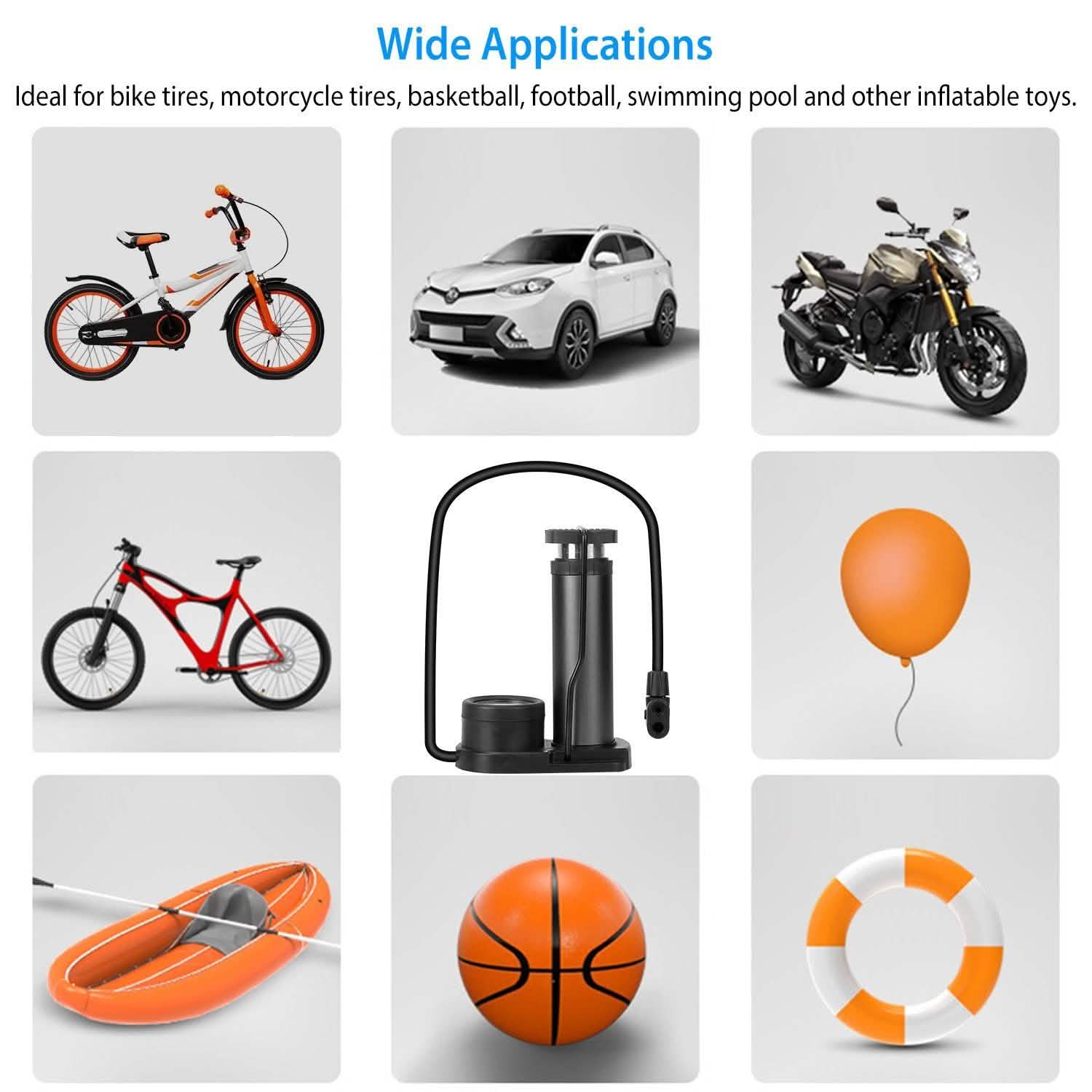 Mini Bike Foot Pump Portable Bicycle Tire Inflator DailySale