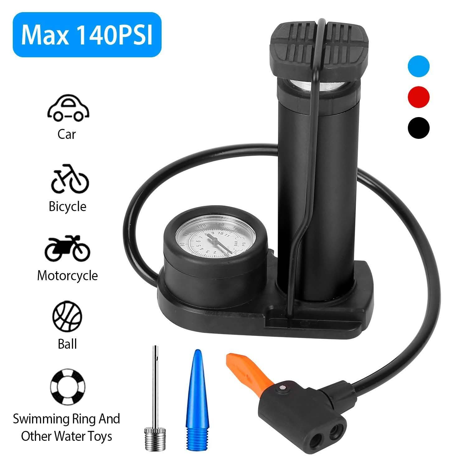 Mini Bike Foot Pump Portable Bicycle Tire Inflator DailySale