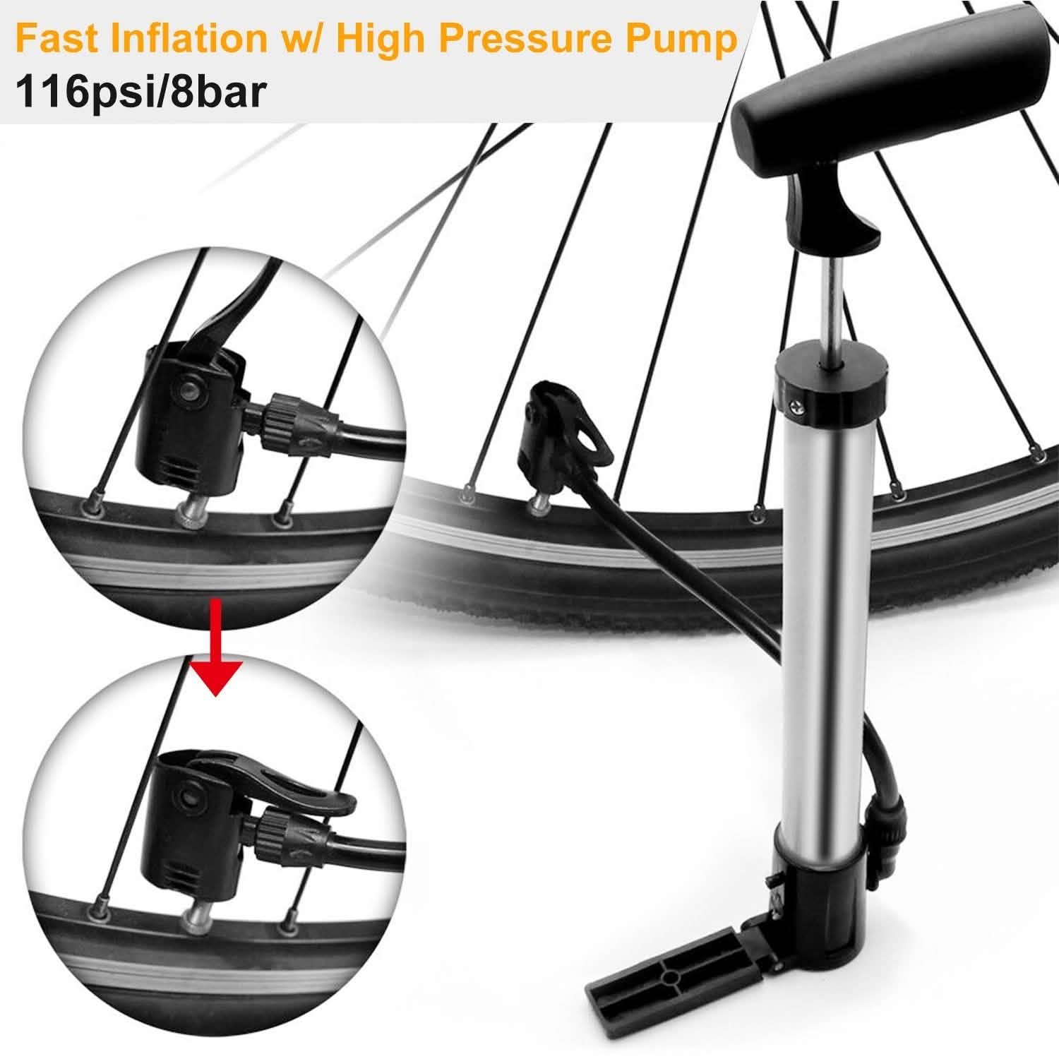 Mini Bike Pump Portable Bicycle Tire Inflator DailySale
