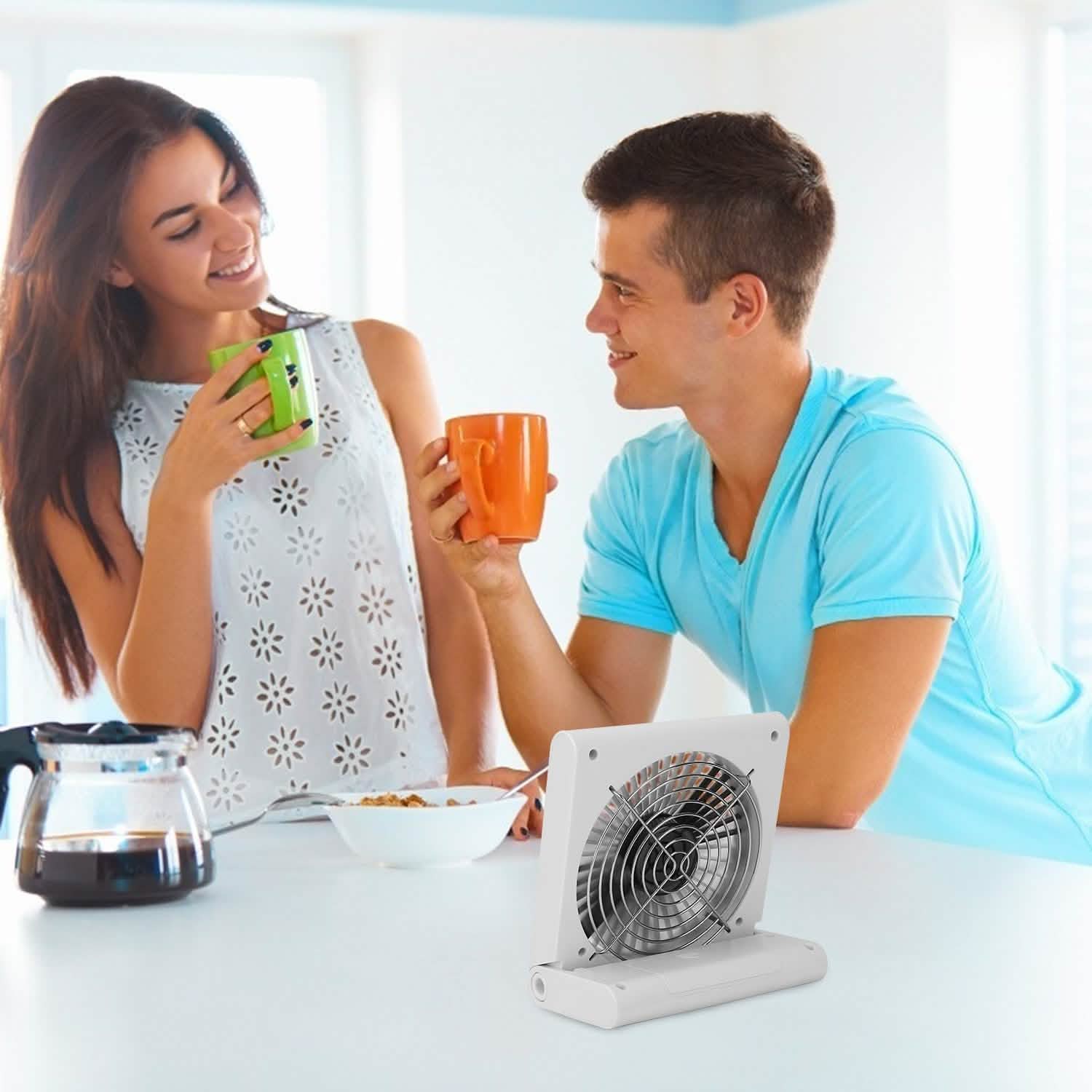 Mini Electric Desk Fan USB Rechargeable DailySale