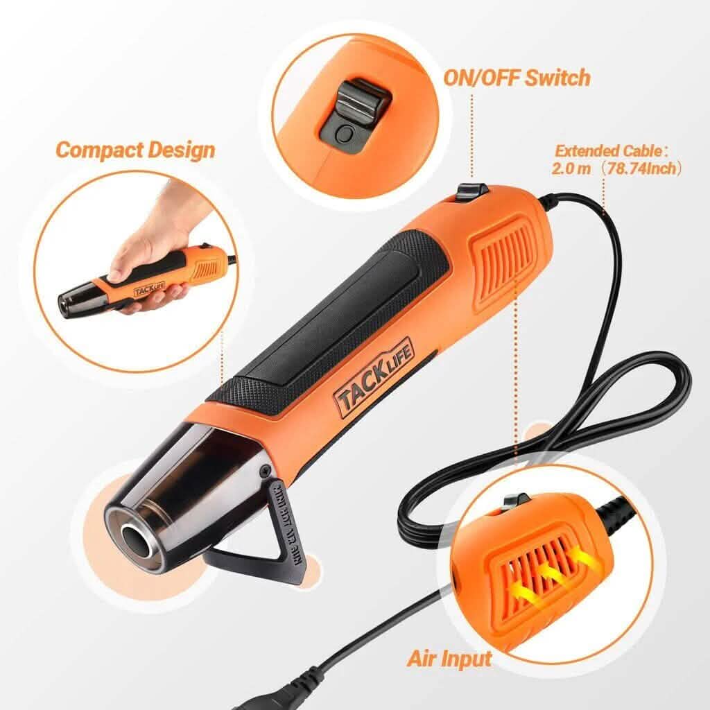Mini Heat Gun 350W/662°F Hot Air Gun with 6.56Ft Long Cable DailySale
