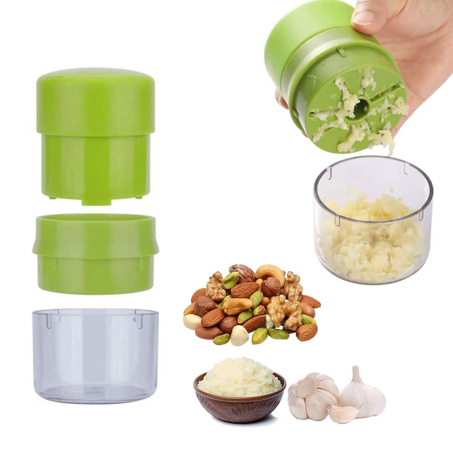 Mini Manual Food Chopper Dicer, Presser Mincer Kitchen Tool DailySale