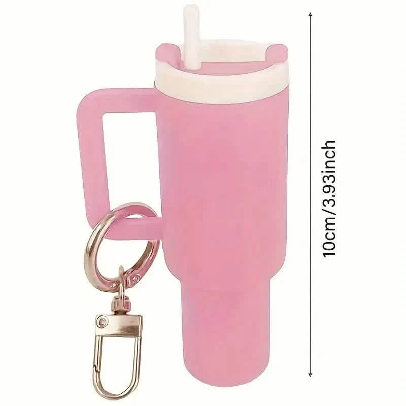 Mini Water Bottle Keychain - Street Style, Plastic Material DailySale