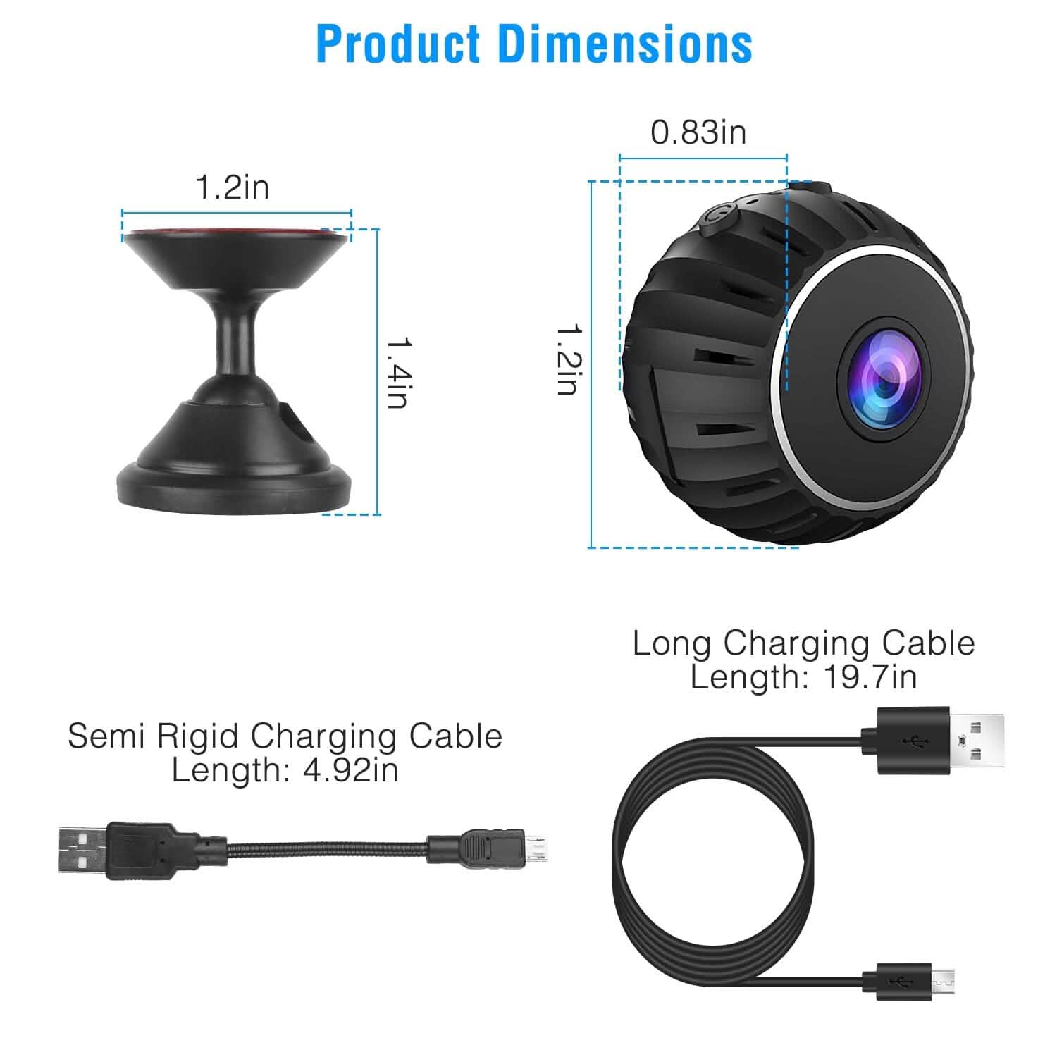 Mini Wireless Camera Wifi IR Night Vision HD 1080P Home Security DailySale