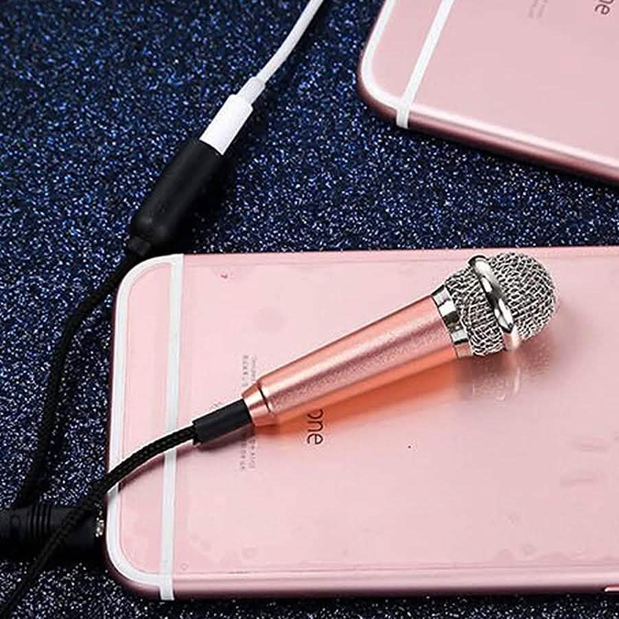 Miniature Metal Microphone for Karaoke with 3.5 mm Universal Cable DailySale