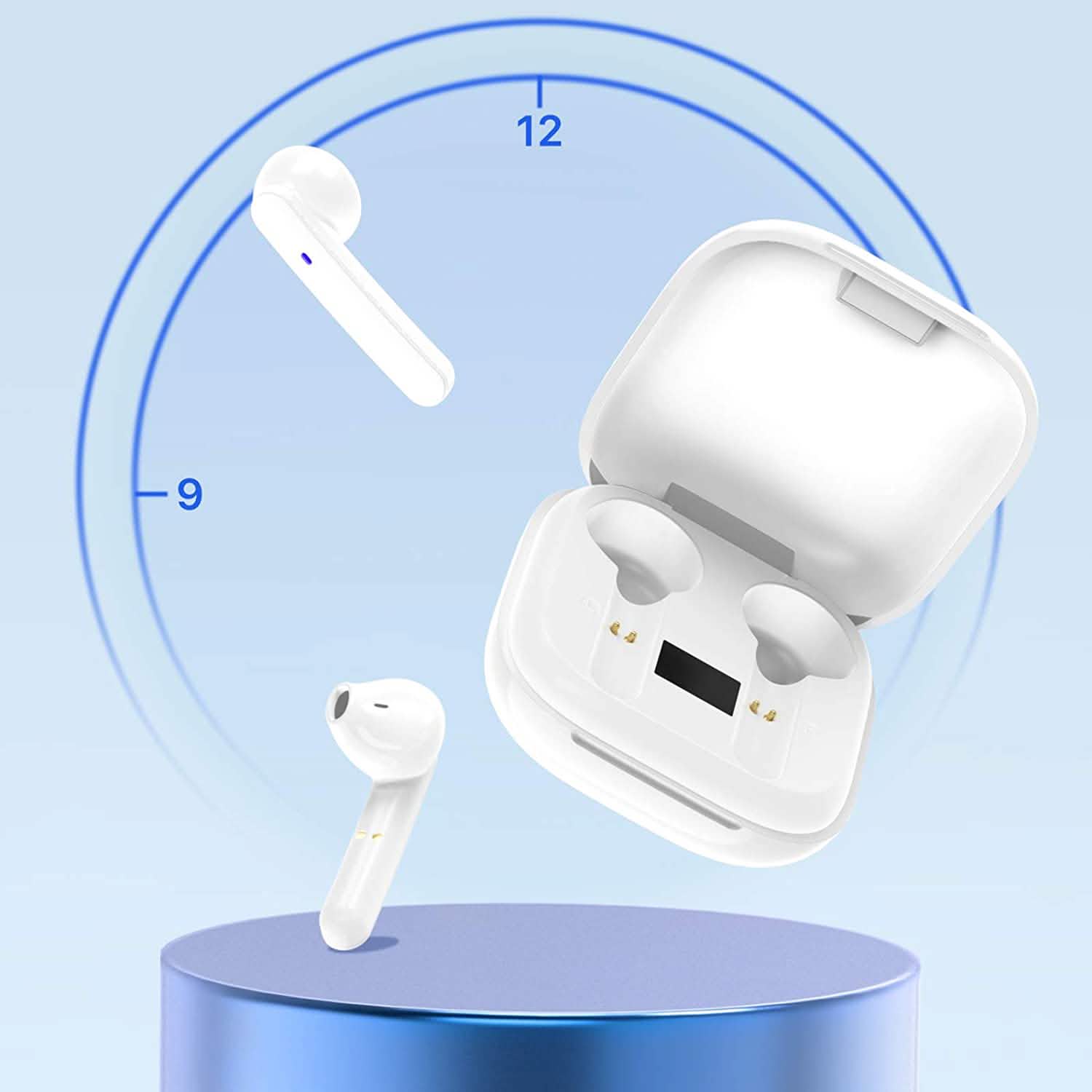 Miracase Wireless Earbuds Bluetooth 5.0 Headphones with USB-C Charging Case DailySale