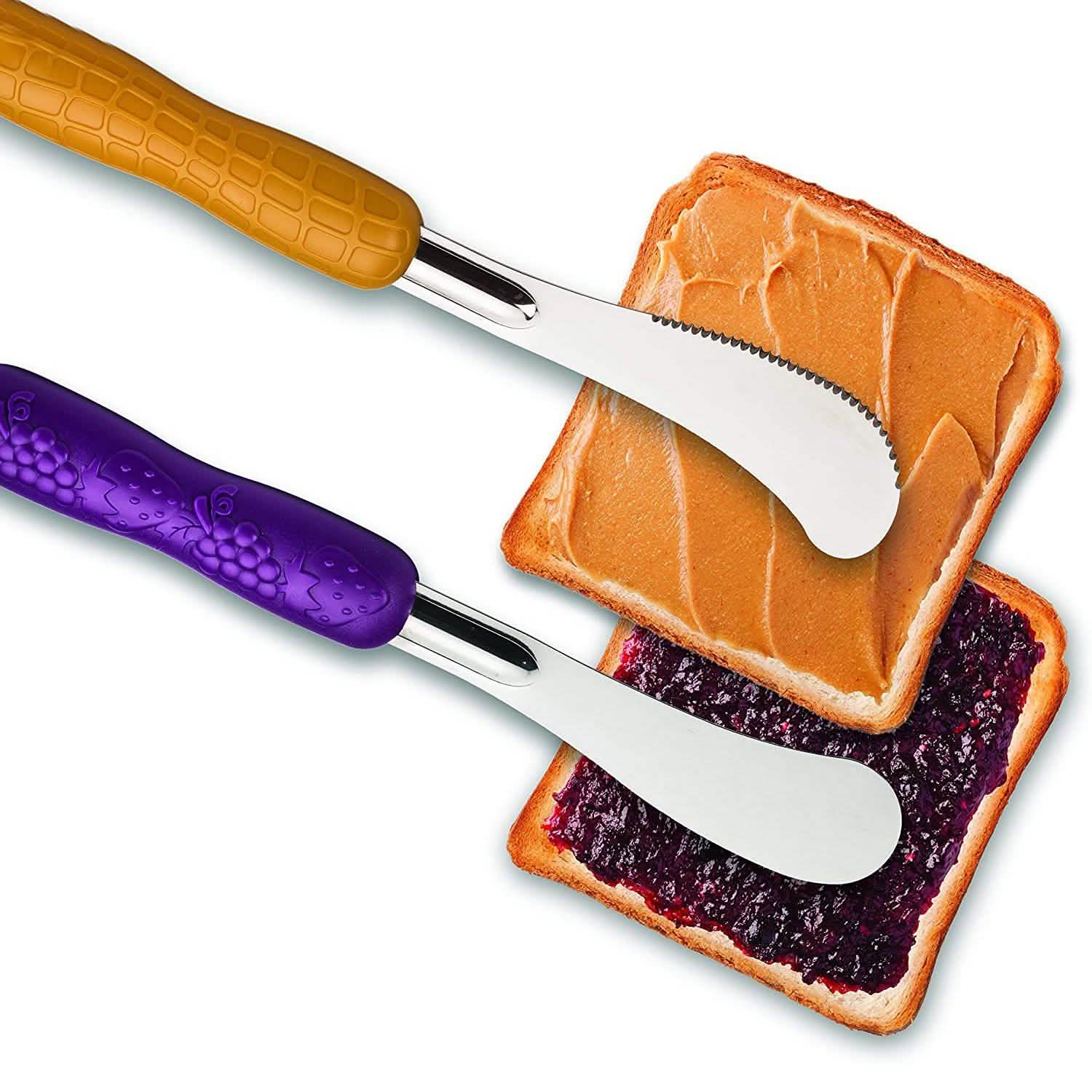 Mobi Peanut Butter and Jelly Knife and Spreader Set DailySale