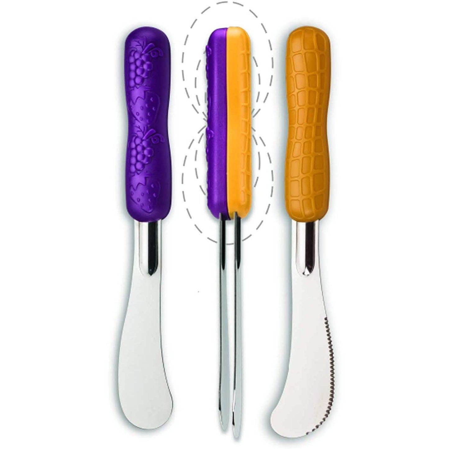 Mobi Peanut Butter and Jelly Knife and Spreader Set DailySale
