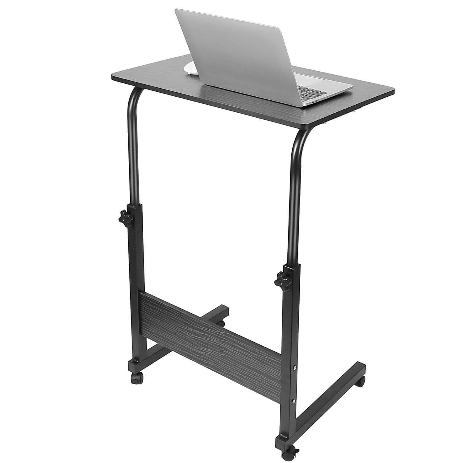 Mobile Laptop Desk Height Adjustable Rolling Wheels DailySale