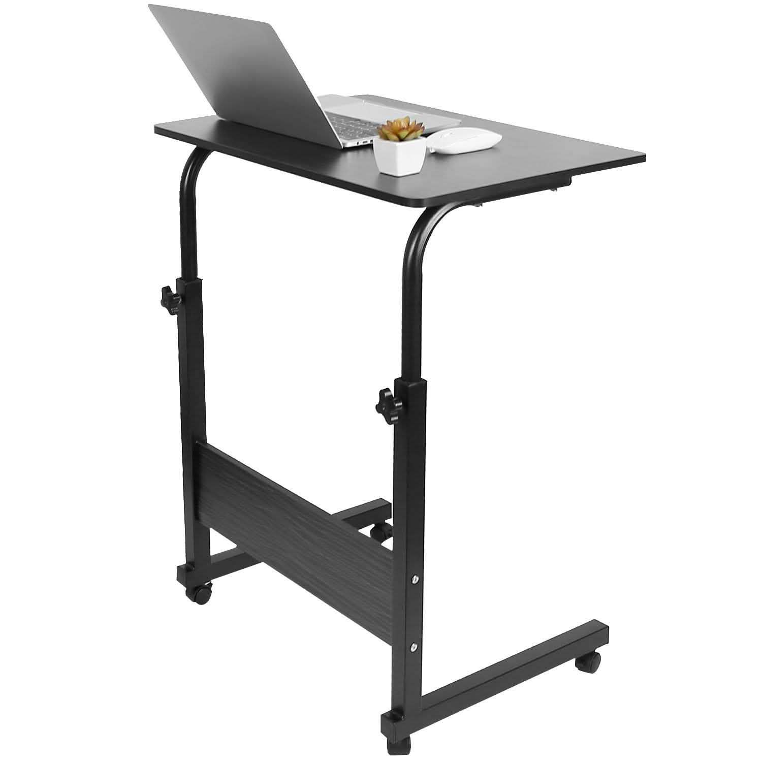 Mobile Laptop Desk Height Adjustable Rolling Wheels DailySale