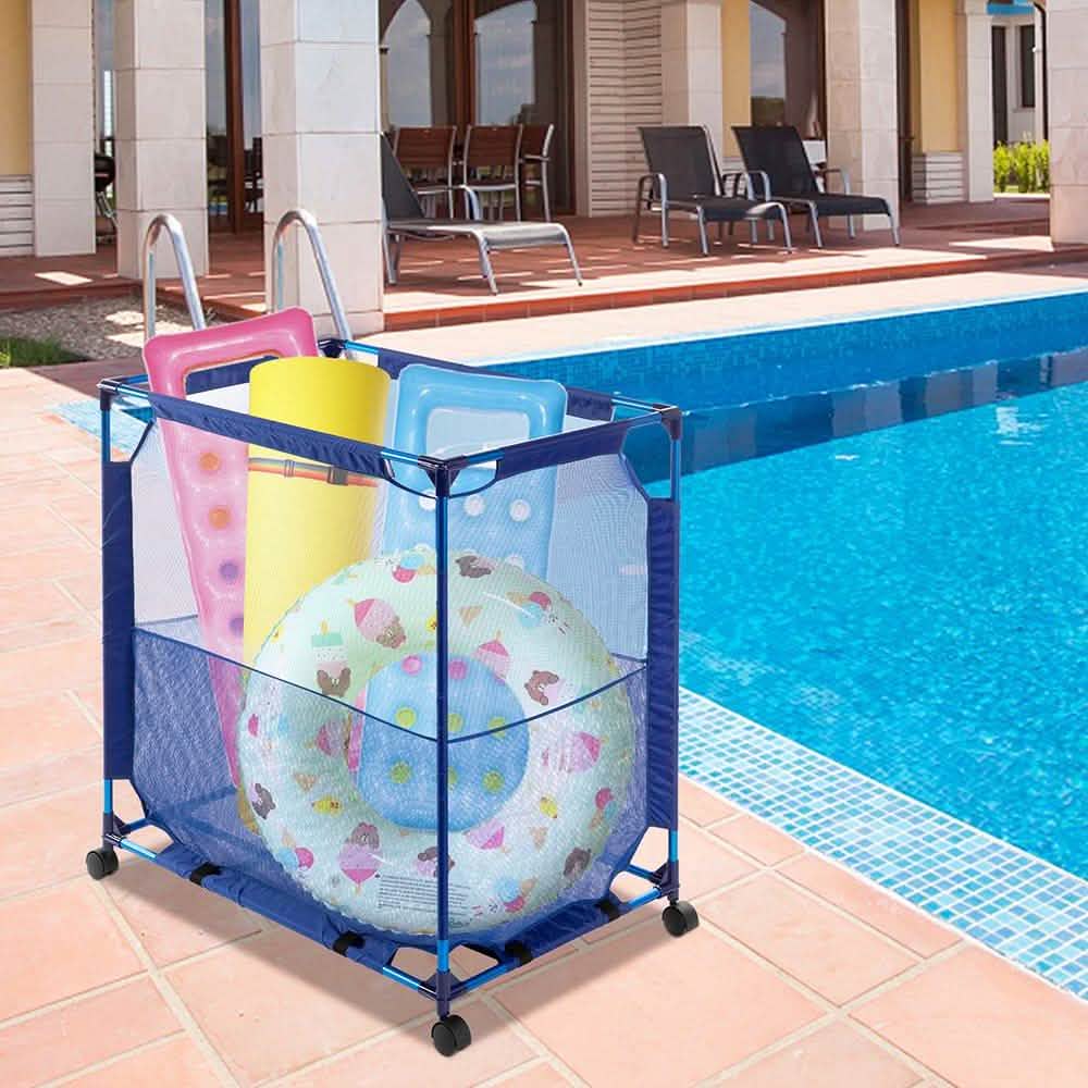 Modern Blue Pool Storage Bin DailySale