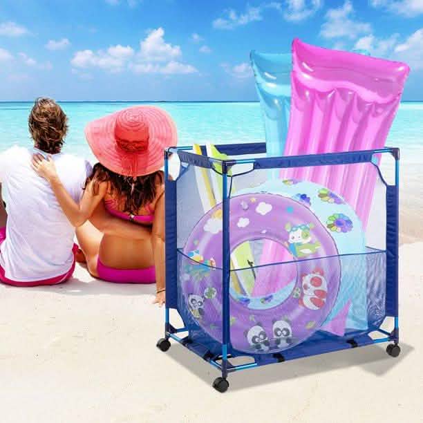 Modern Blue Pool Storage Bin DailySale