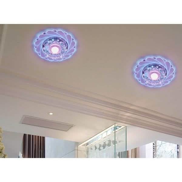 Modern Crystal LED Saving Bright Ceiling Blue Light Lamp Fixture Chandelier DailySale