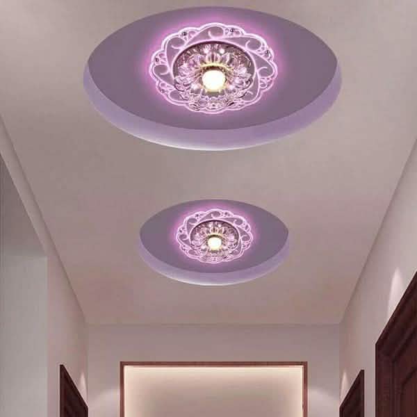 Modern Crystal LED Saving Bright Ceiling Blue Light Lamp Fixture Chandelier DailySale