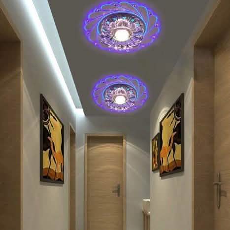 Modern Crystal LED Saving Bright Ceiling Blue Light Lamp Fixture Chandelier DailySale