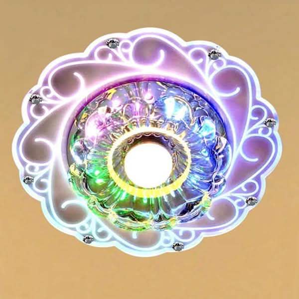 Modern Crystal LED Saving Bright Ceiling Blue Light Lamp Fixture Chandelier DailySale