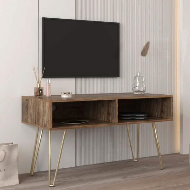 Modern Wood TV Stand Console Table DailySale