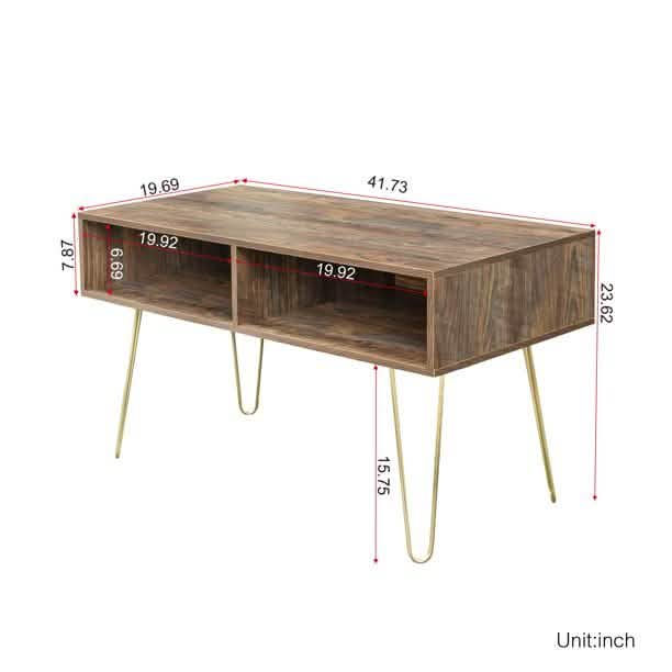 Modern Wood TV Stand Console Table DailySale