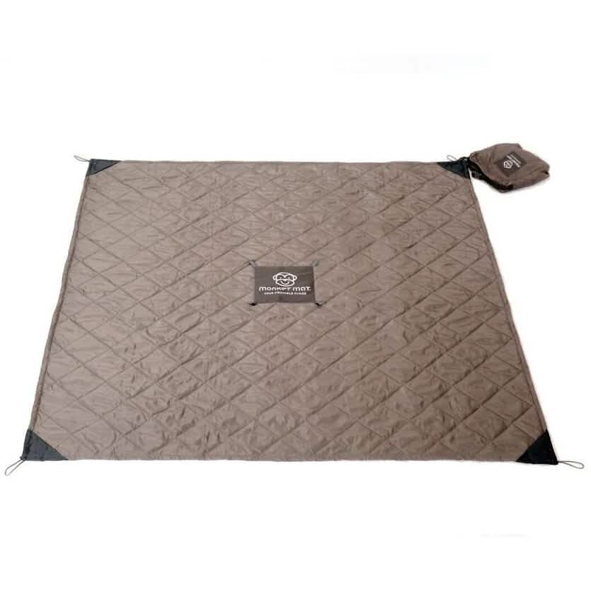 Monkey Mat Quilted Lightweight Luxurious Water Repellant Picnic Travel Blanket DailySale