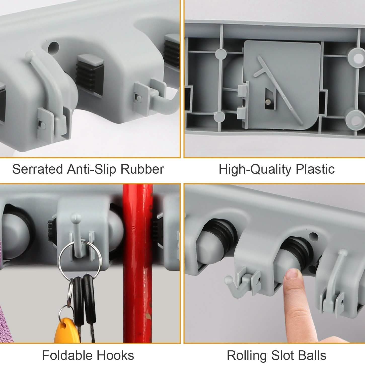 Mop Holder Wall Mount Organizer DailySale