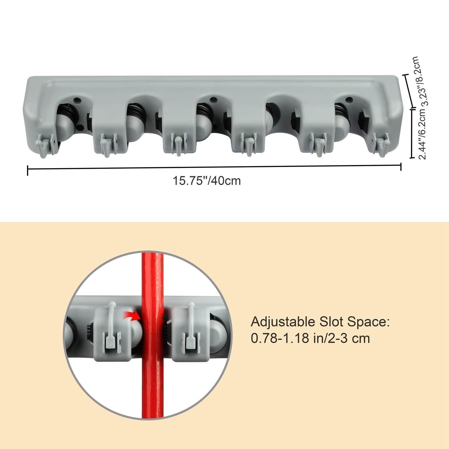Mop Holder Wall Mount Organizer DailySale