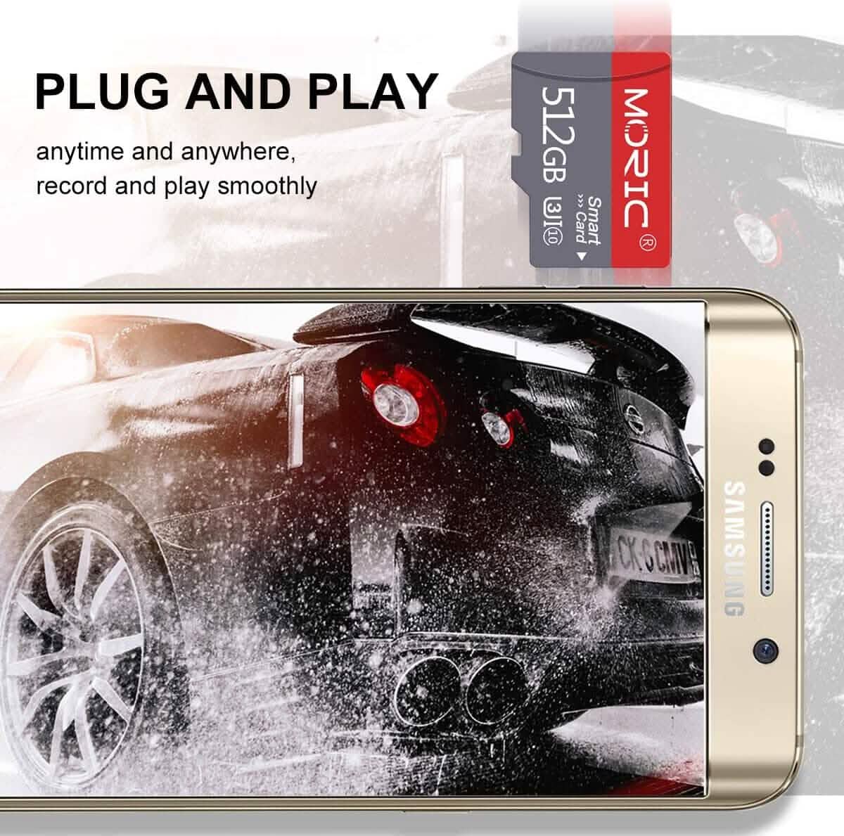 Moric 512GB Micro SD Card Fast Speed MicroSDXC UHS-I Memory Card  (Refurbished) DailySale