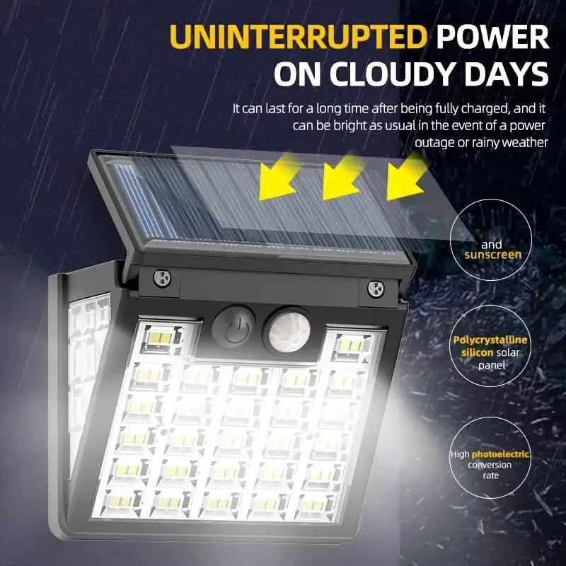 Motion Sensor Solar Street Light - Dusk to Dawn, Energy Efficient LED Lamp DailySale