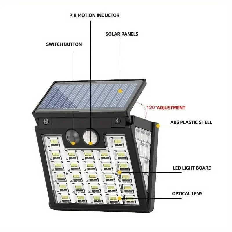 Motion Sensor Solar Street Light - Dusk to Dawn, Energy Efficient LED Lamp DailySale