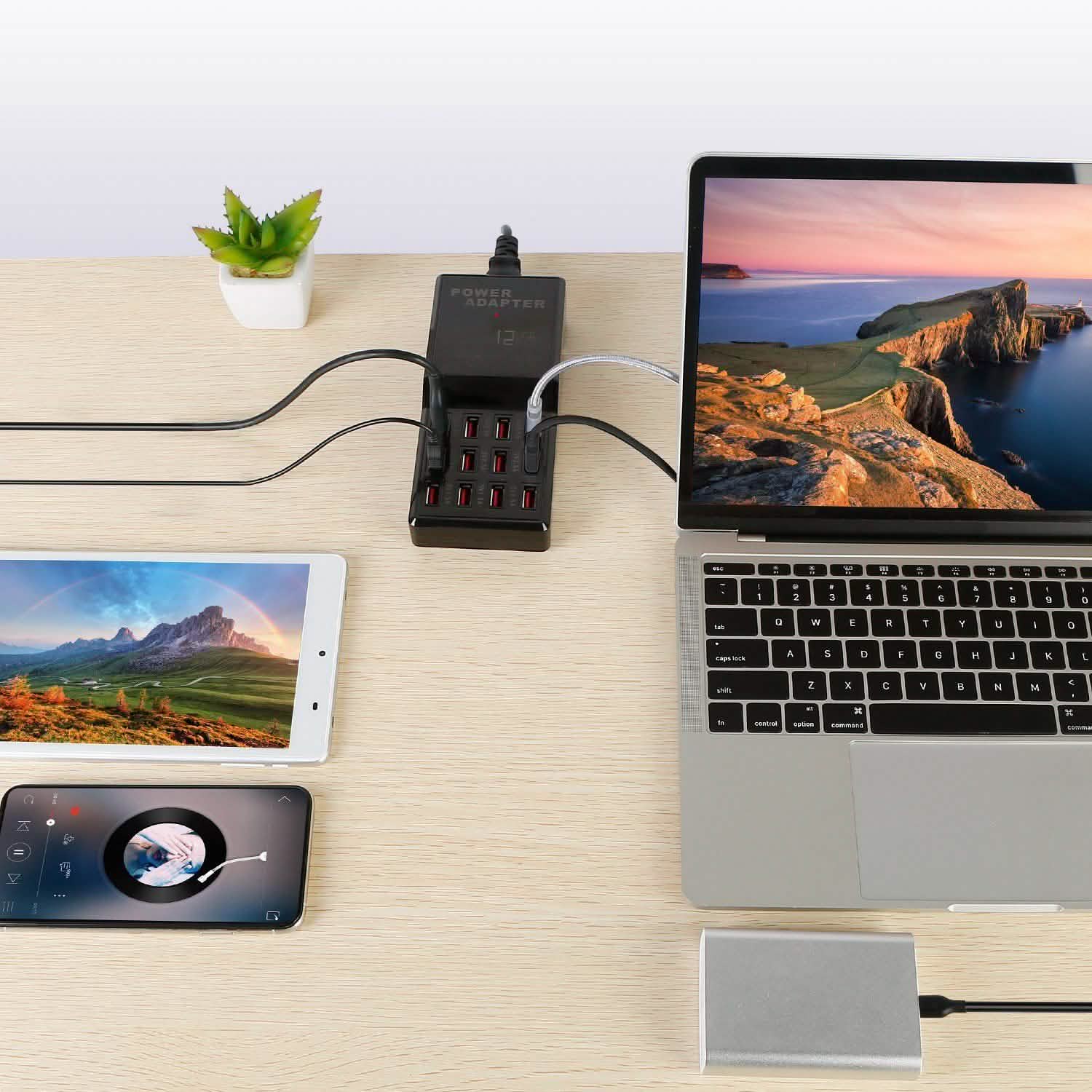 Multi 12 Port USB Charging Station Hub DailySale