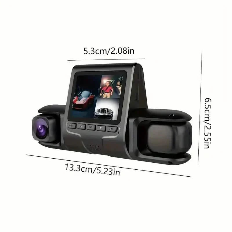 Car Dashcam Recorder, 2.0 Inch Screen Dual Lens HD Night Monitoring Mini Dash Cam DailySale