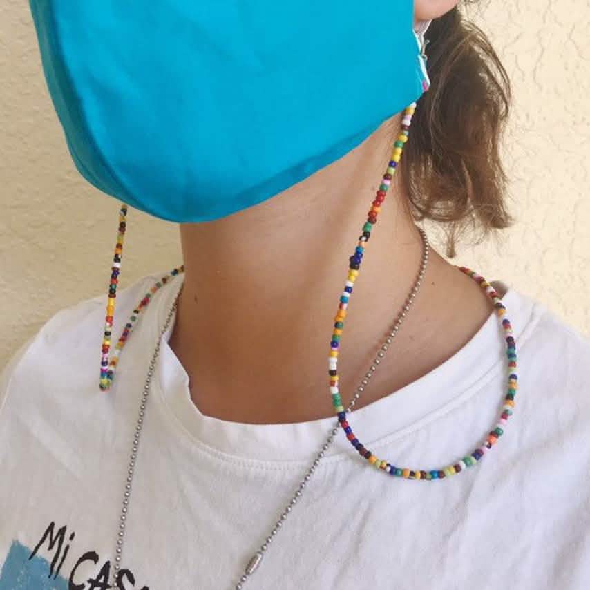Multi-Color Face Mask Holder Beads Chain DailySale