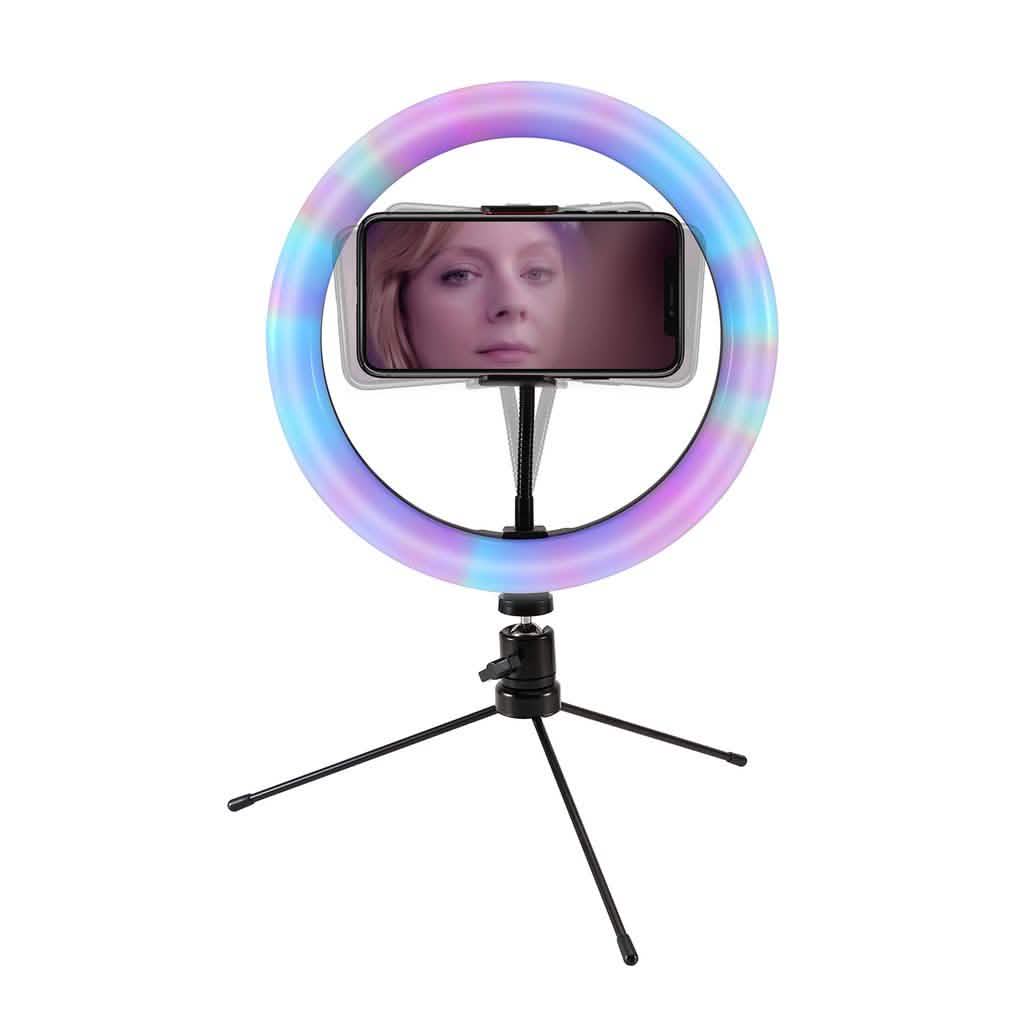 Multi-Color LED Selfie Ring Light with Small Tripod DailySale
