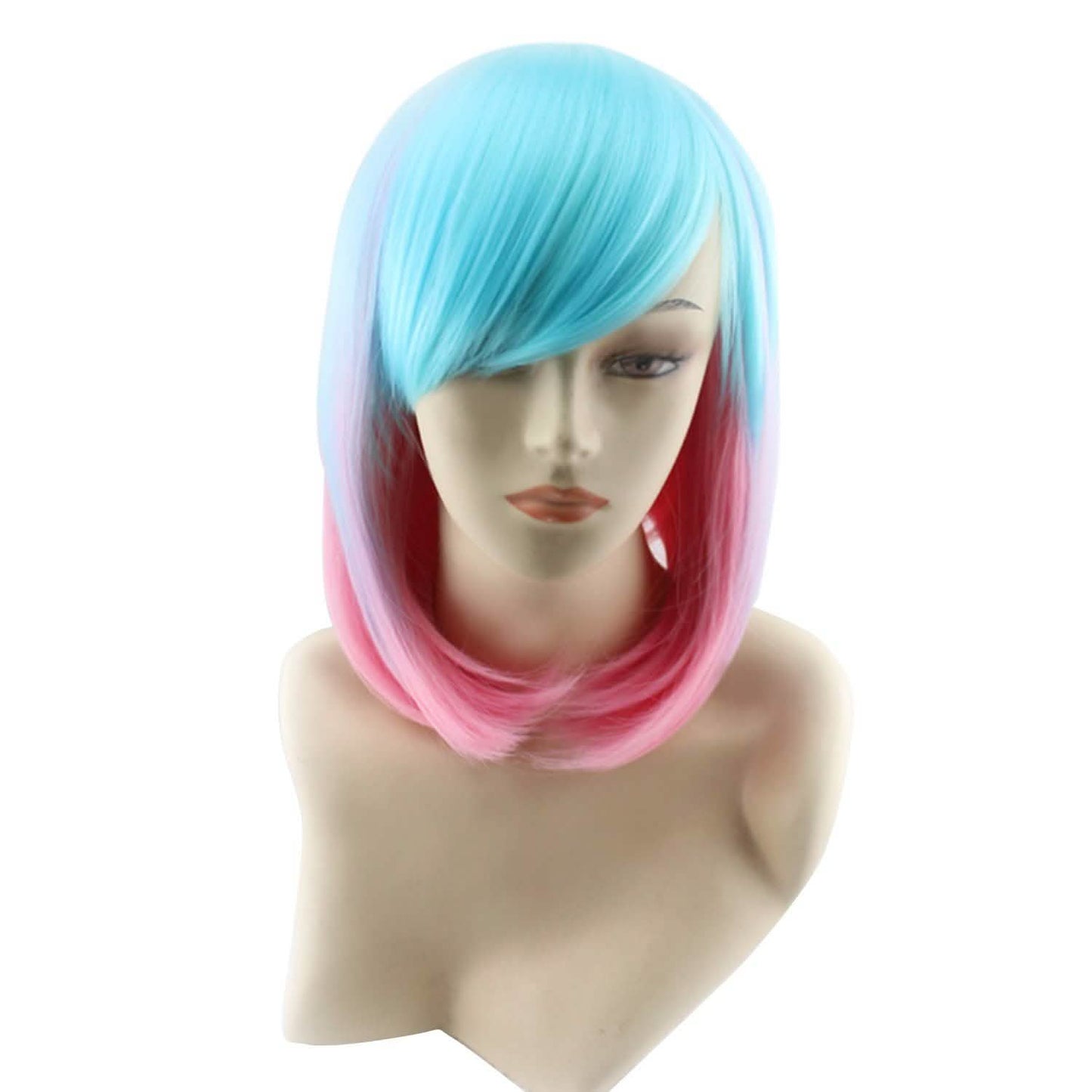 Multi-Color Ombre Short Bob Wig DailySale
