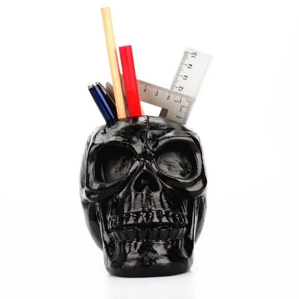 Multifunction Creative Skull Storage Stationery Holder DailySale