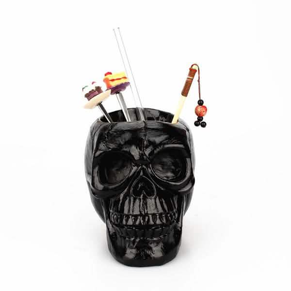 Multifunction Creative Skull Storage Stationery Holder DailySale