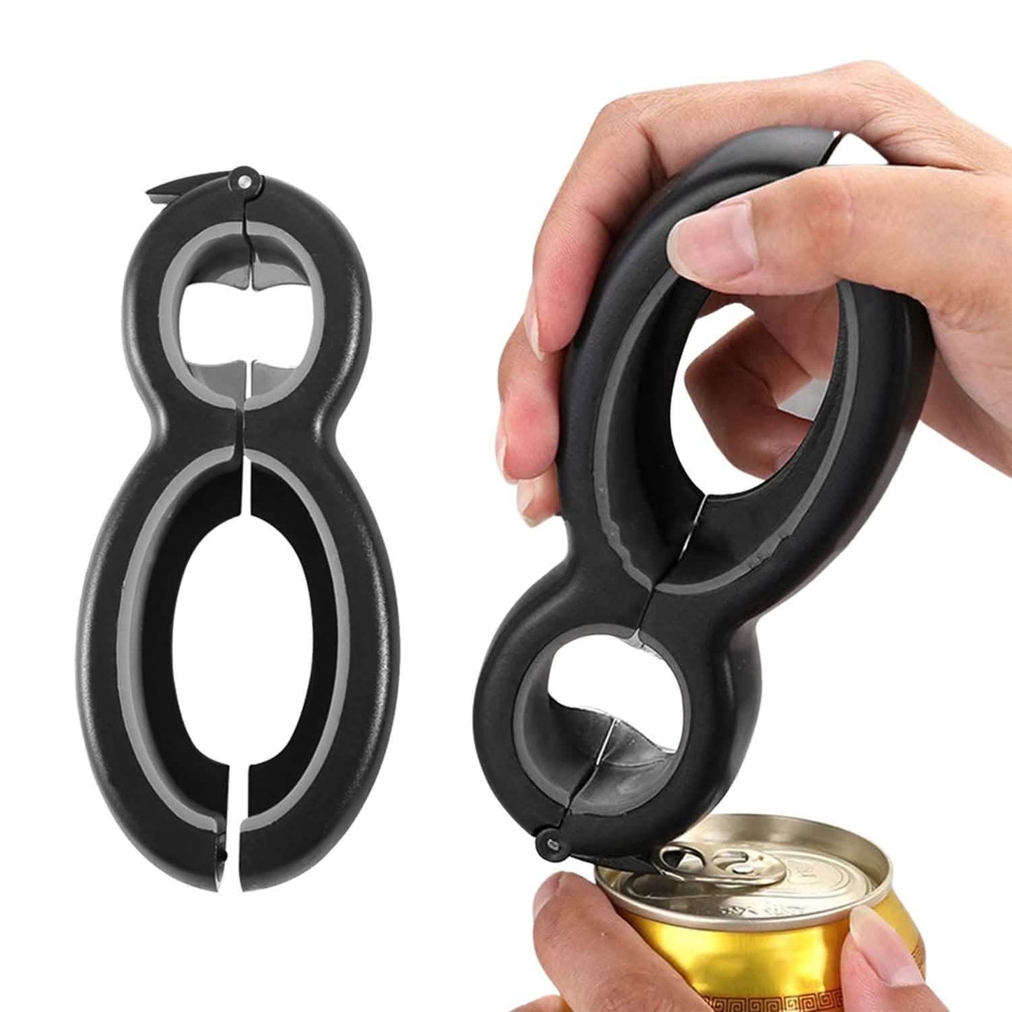 Multifunctional 6-In-1 Can Jar Opener Tool And Adjustable Bottle Opener DailySale