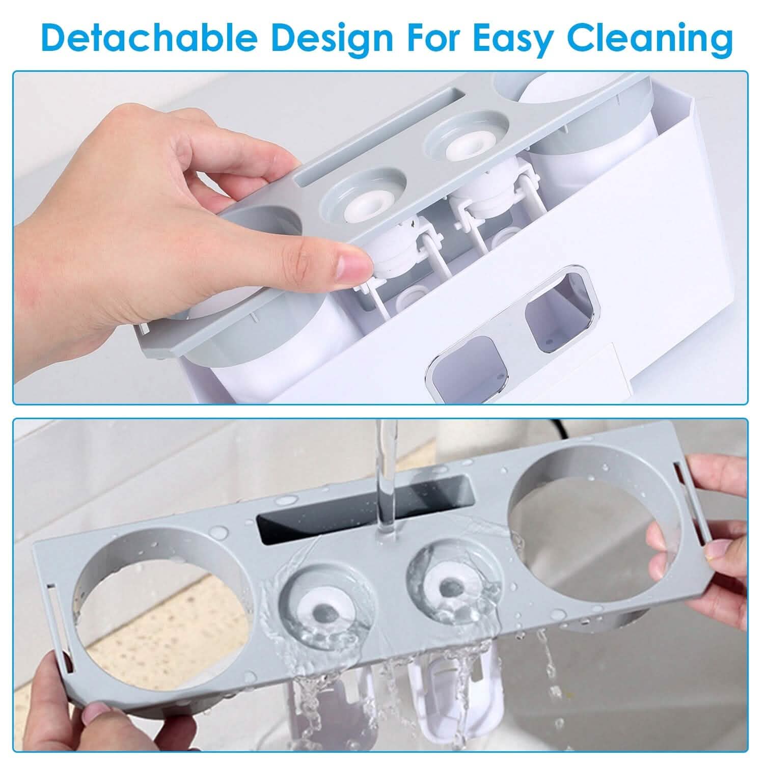 Multifunctional Wall Mount Toothbrush Organizer DailySale