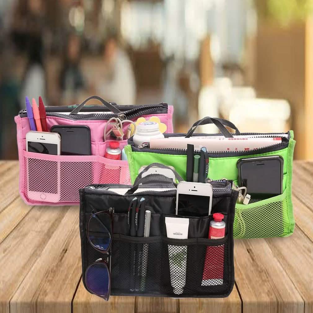 Multiple Pockets Cosmetic/Purse Organizer Bag DailySale