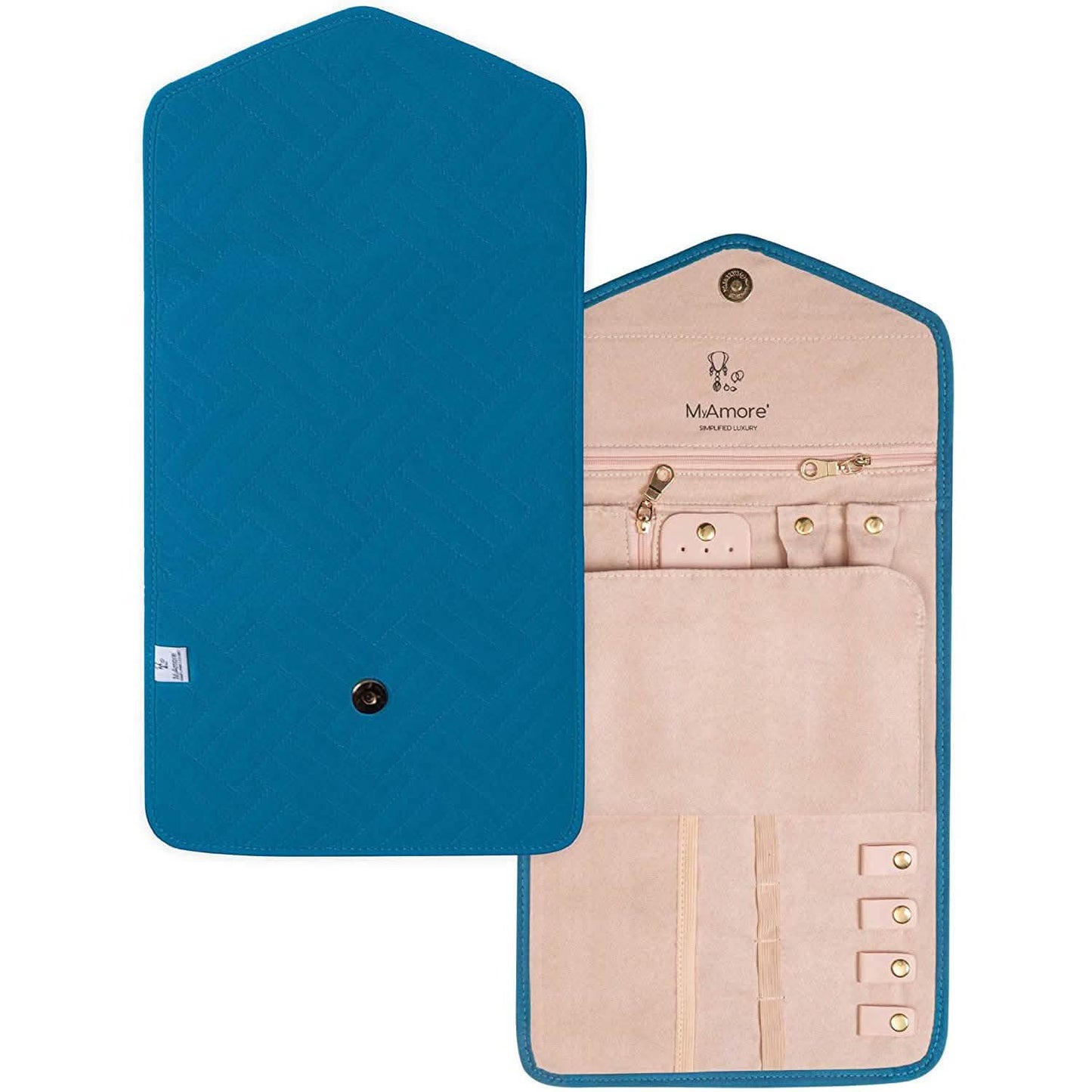MyAmore' Jewelry Roll Travel Case DailySale