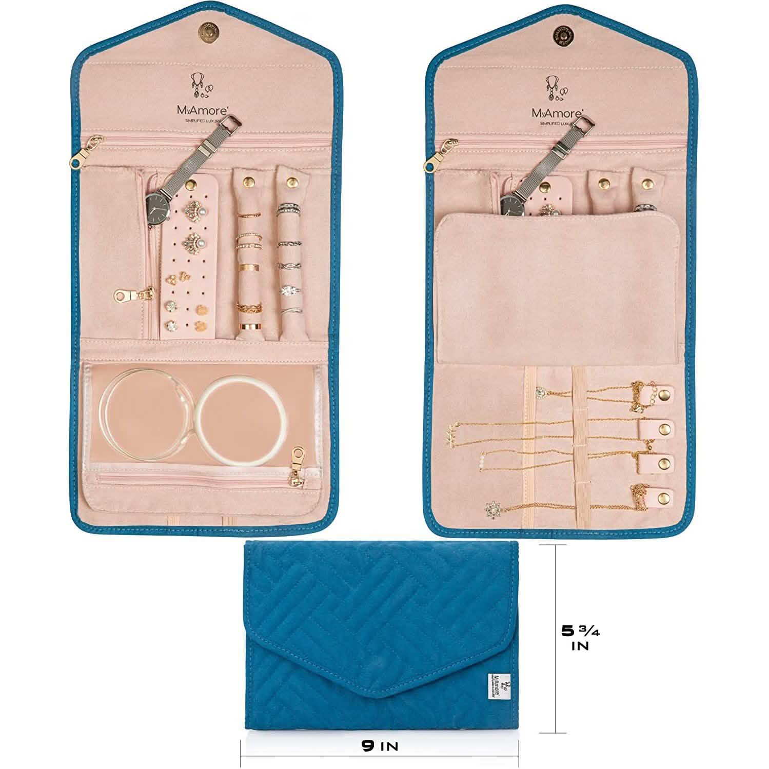 MyAmore' Jewelry Roll Travel Case DailySale