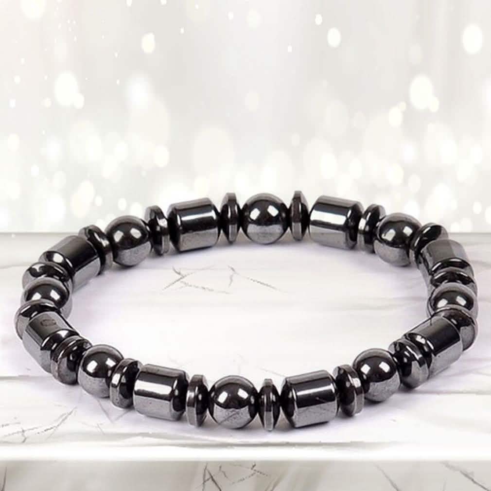 Natural Magnetic Hematite Stretch Bracelets For Men and Women DailySale