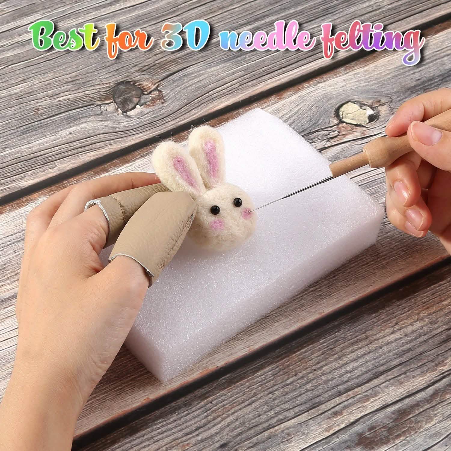 Needle Felting Kit with 24 Colors Wool DailySale