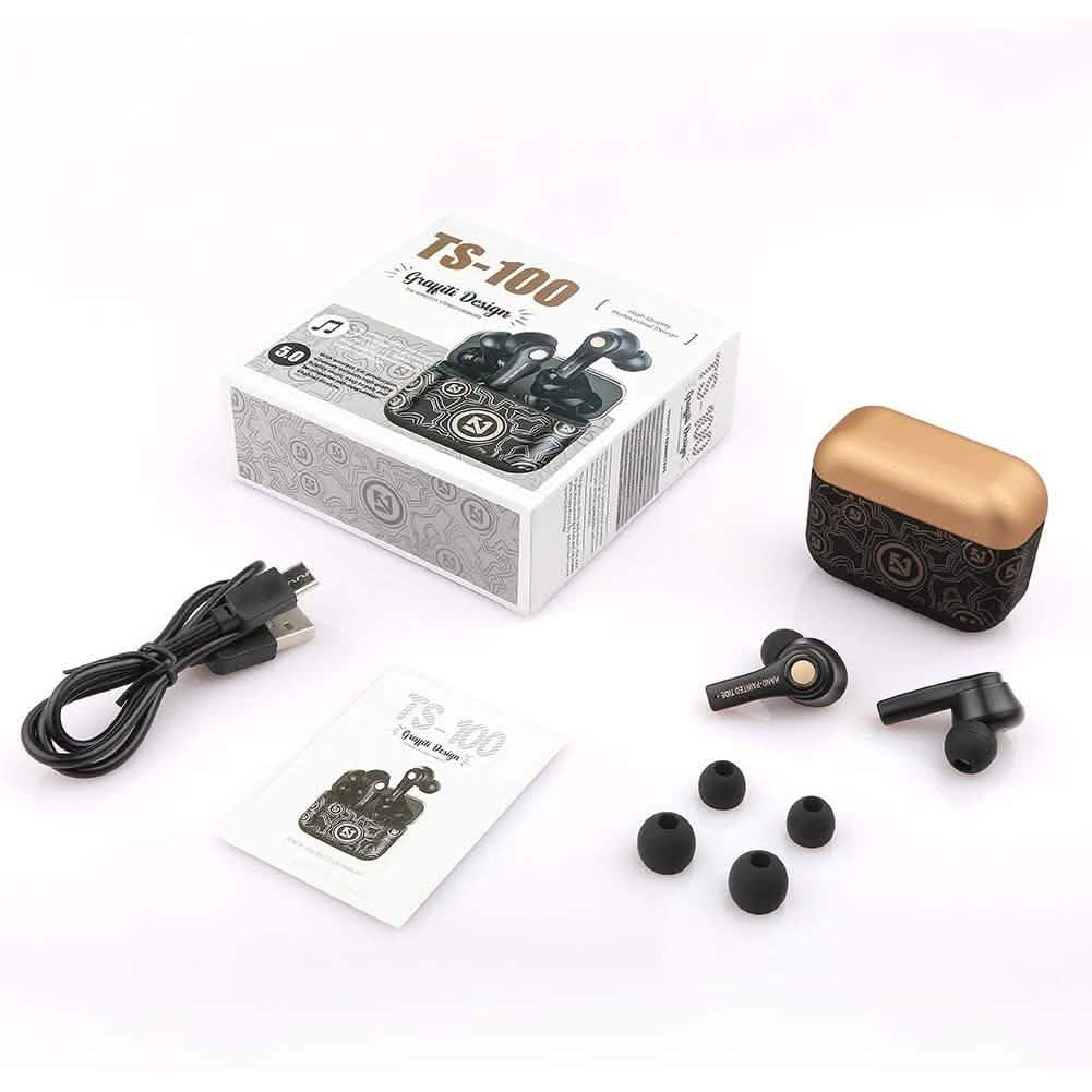 New Graffiti Wireless Earbuds Bluetooth 5.0 Earphones DailySale