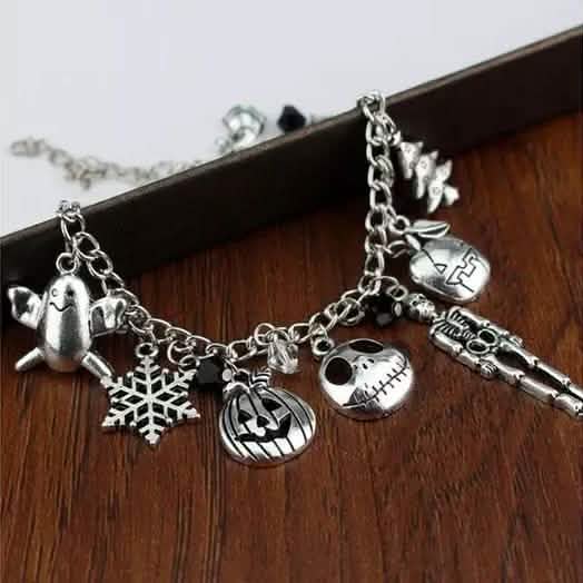 Nightmare Before Christmas Jack Skellington Sally Gothic Bracelet DailySale