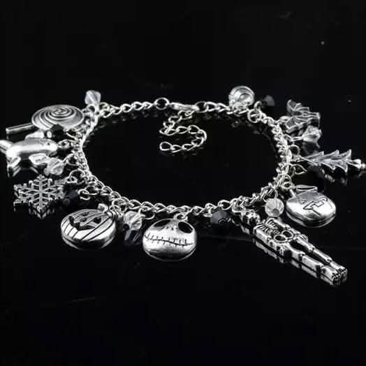 Nightmare Before Christmas Jack Skellington Sally Gothic Bracelet DailySale