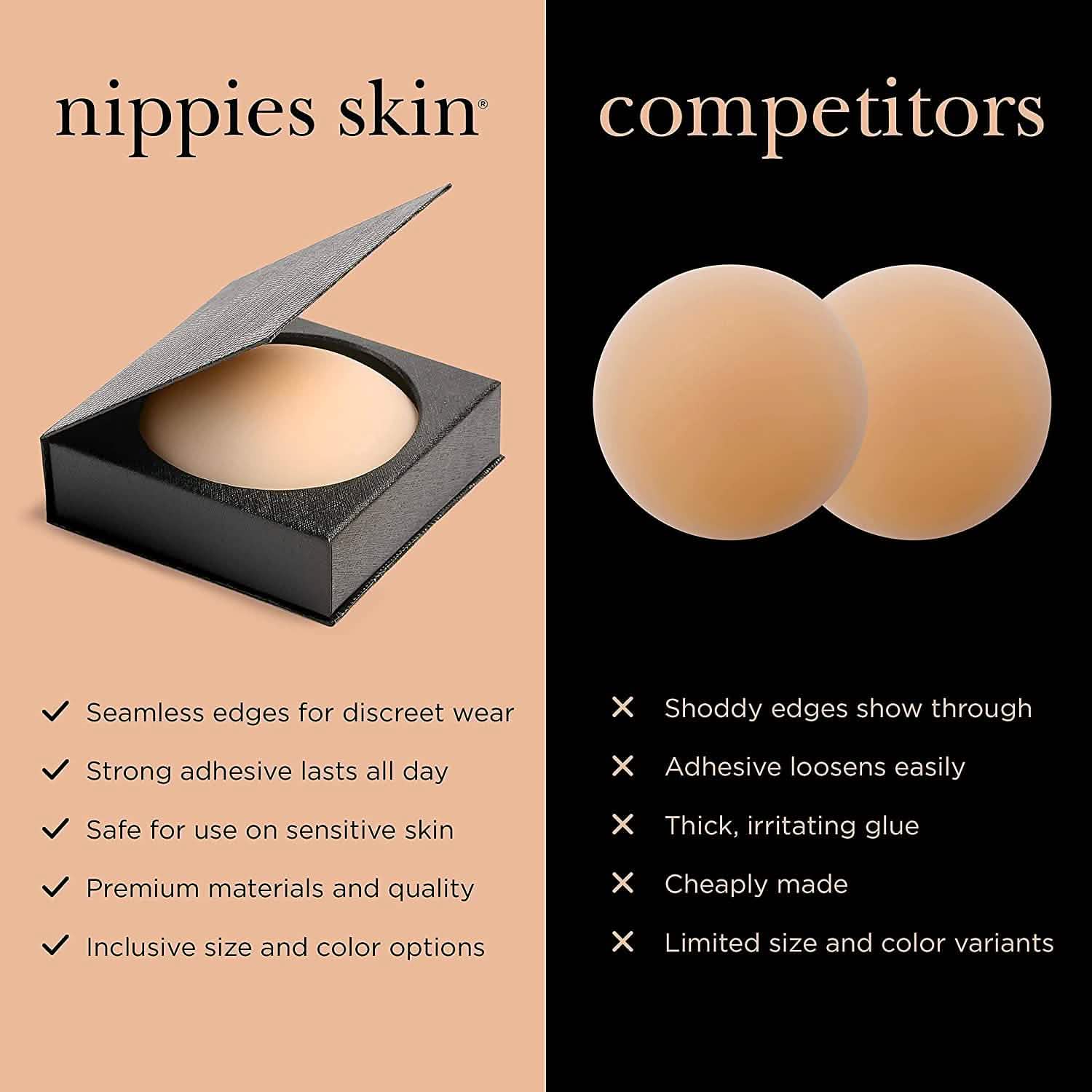 Nipple Covers Adhesive Silicone Pasties with Travel Box DailySale