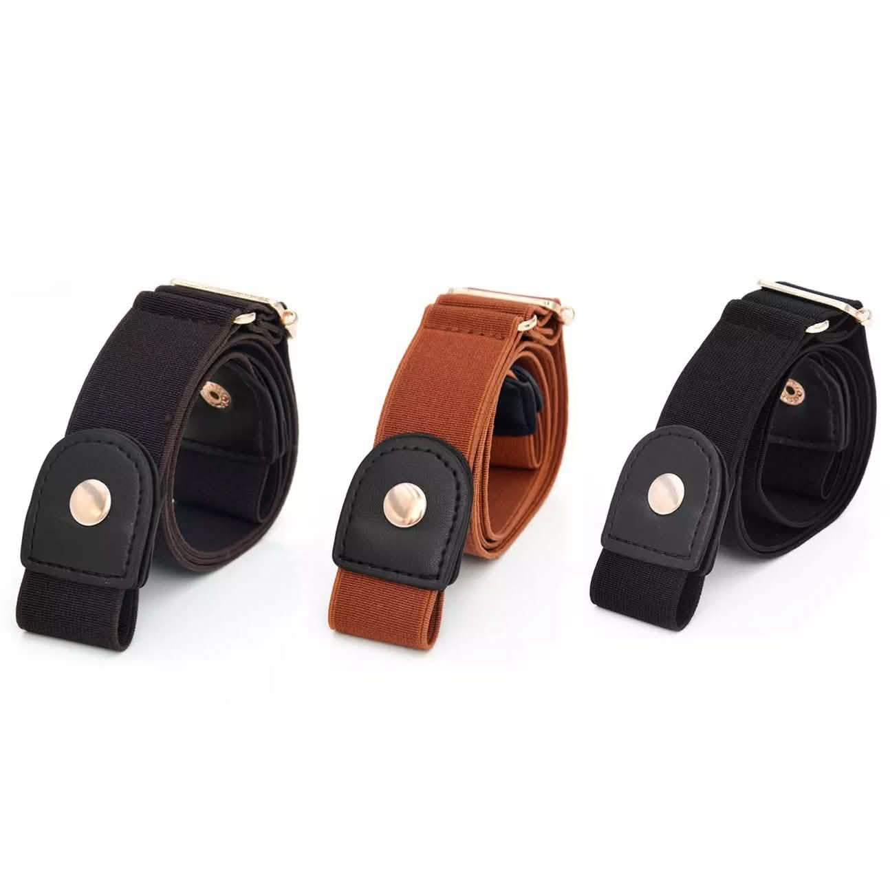 No Buckle Elastic Stretch Belts for Men and Women Comfortable Invisible Belts DailySale