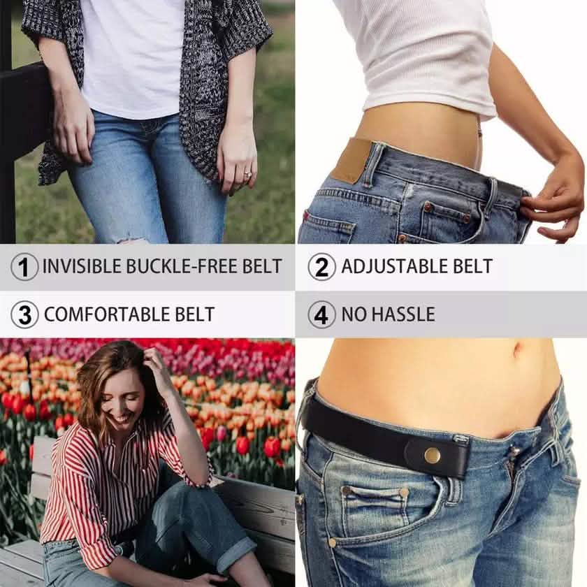 No Buckle Elastic Stretch Belts for Men and Women Comfortable Invisible Belts DailySale