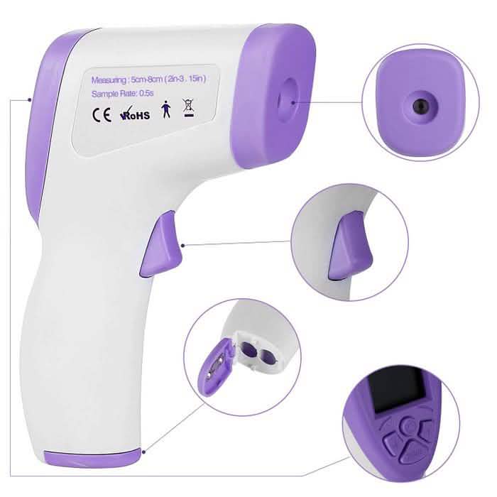 No-Contact Infrared Forehead LCD Thermometer BZ-R6 DailySale
